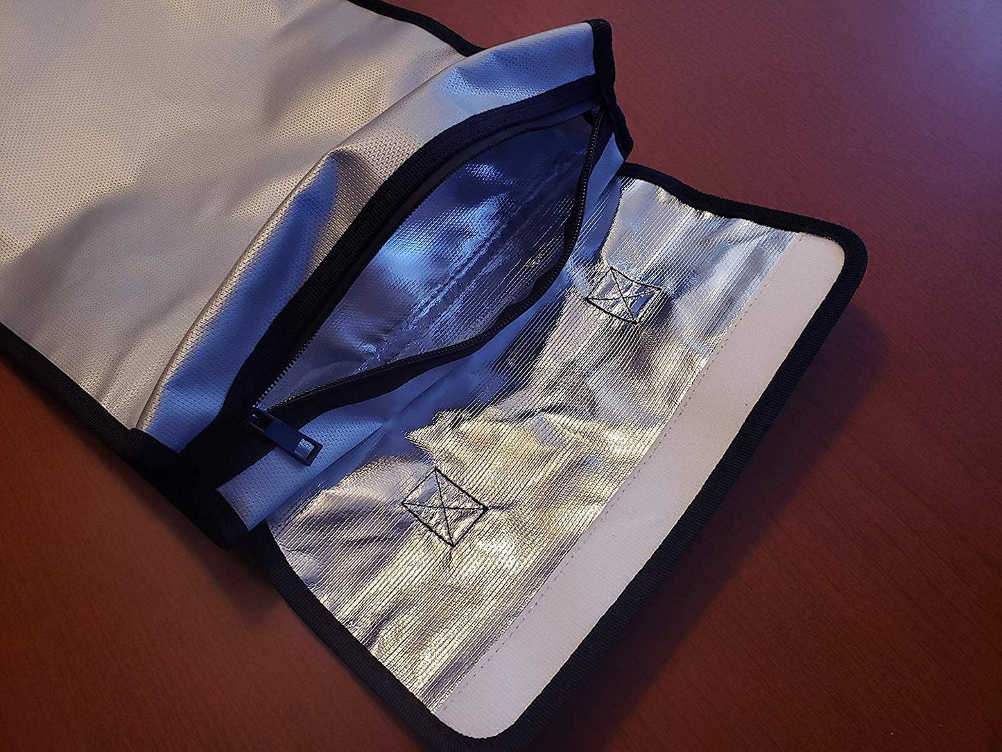 Cosmo Fireproof Document Bag - Fire/Waterproof Storage for Cash, Documents, Passports