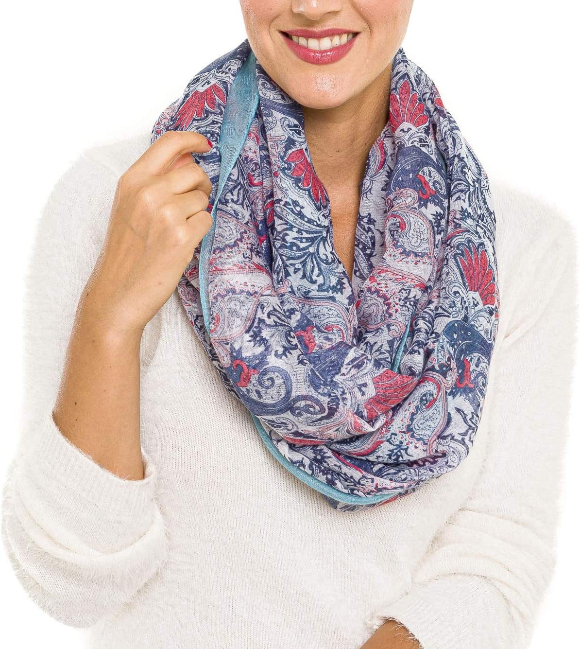 Infinity Scarf for Women Lightweight Fashion Scarves for Summer Fall
