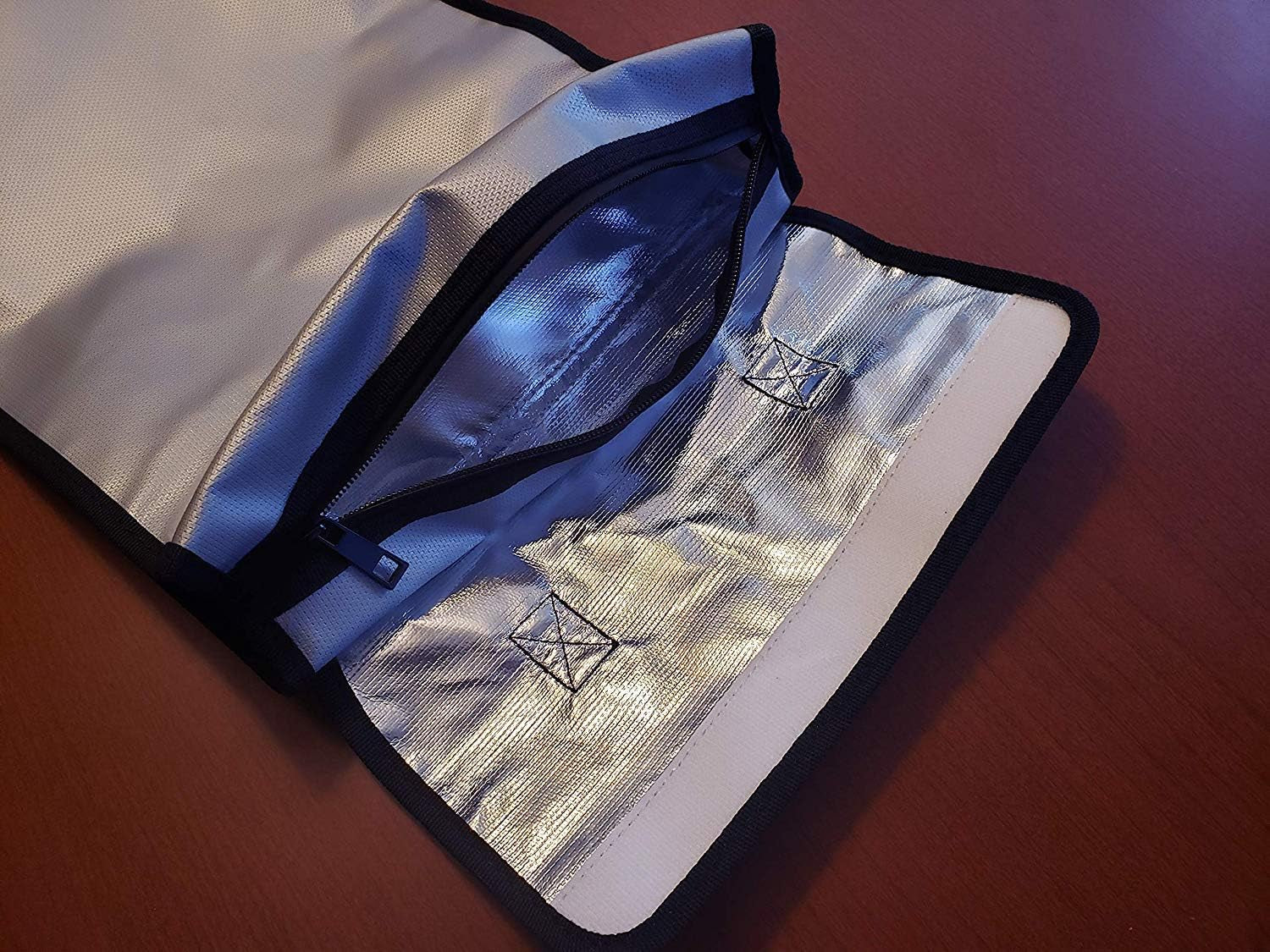 Cosmo Fireproof Document Bag - Fire/Waterproof Storage for Cash, Documents, Passports