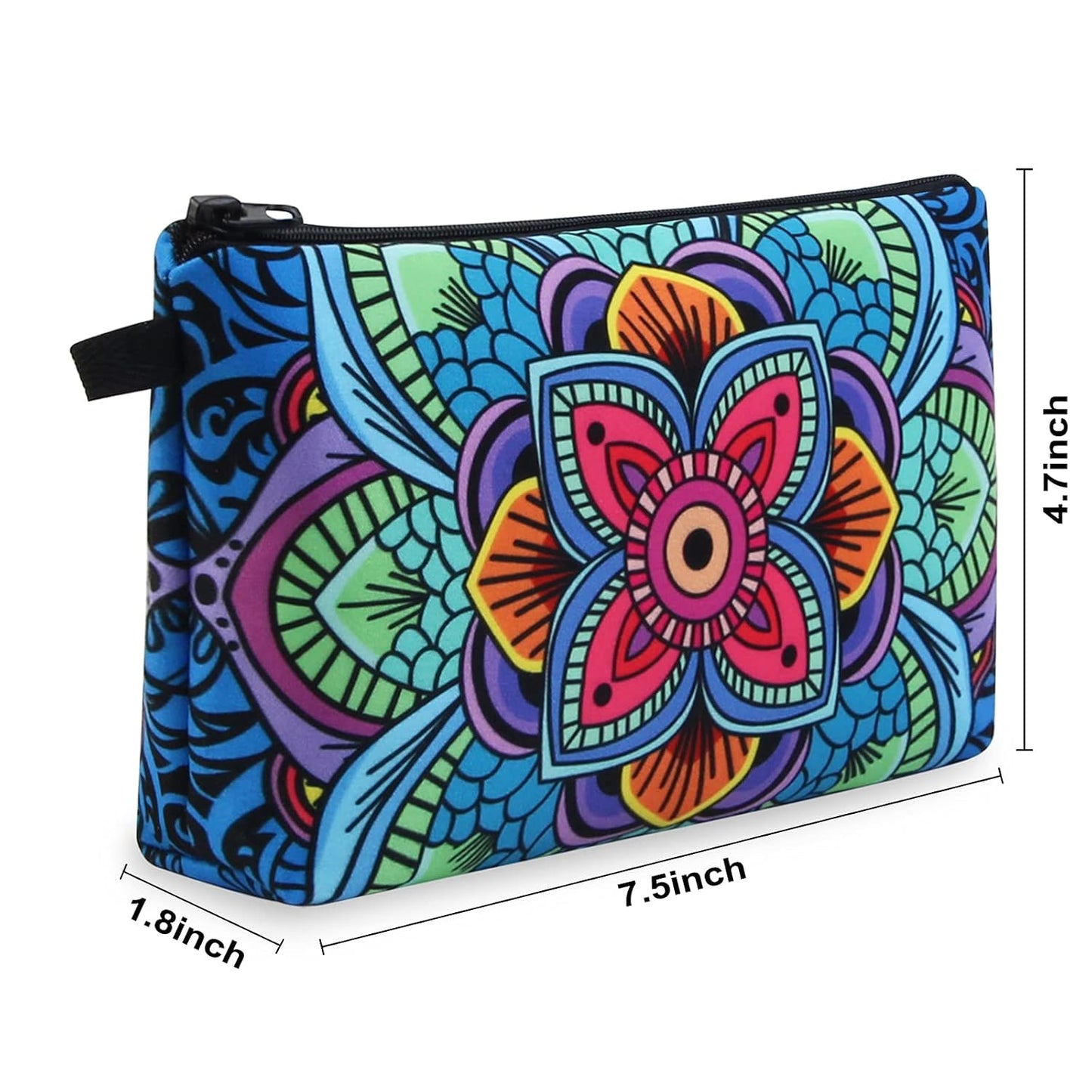 Makeup Bag Small Cosmetic Bag for Women Cute Makeup Pouch (2 Packs Blue)