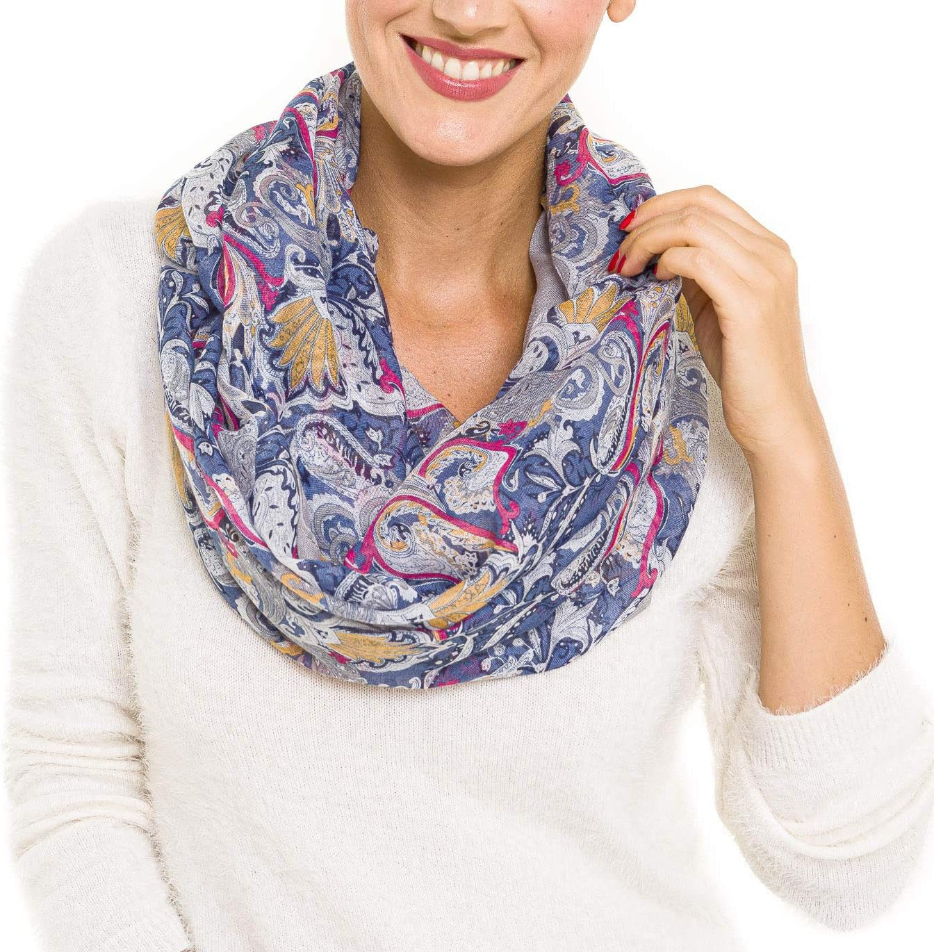 Infinity Scarf for Women Lightweight Fashion Scarves for Summer Fall