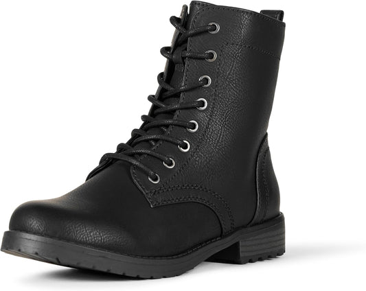 Womens Lace-Up Combat Boots