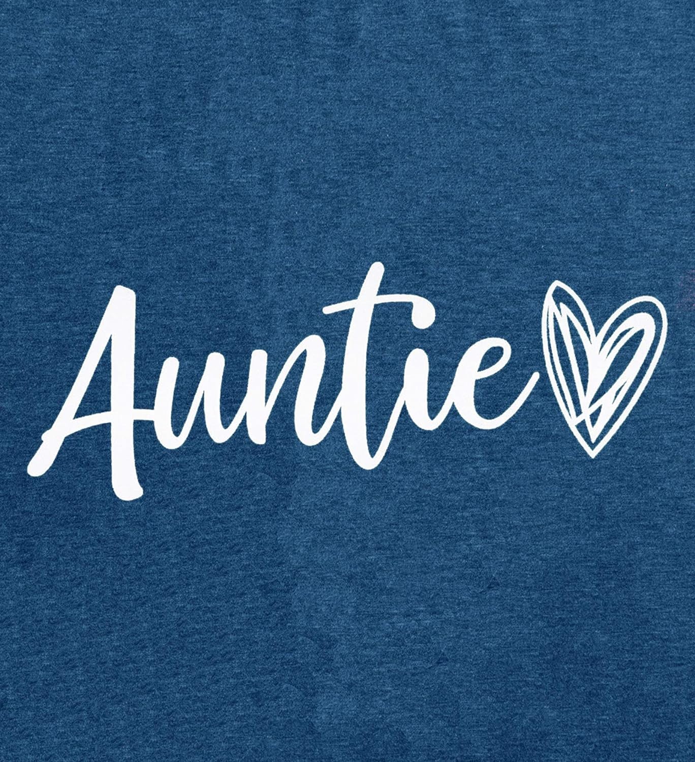 Auntie T Shirt Women Cute Love Heart Print Bless Aunt Tops Tees Casual Short Sleeve Vacation Shirts Tops
