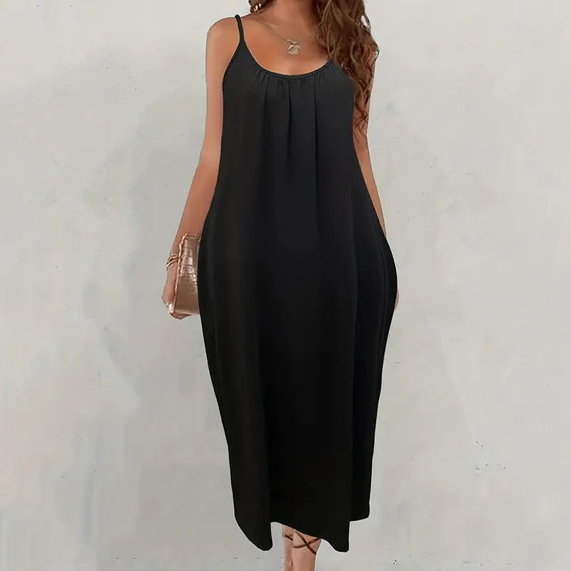 sachin and babi light blue dress Women Casual Summer Spaghetti Strap Long Dress – Clothing Store