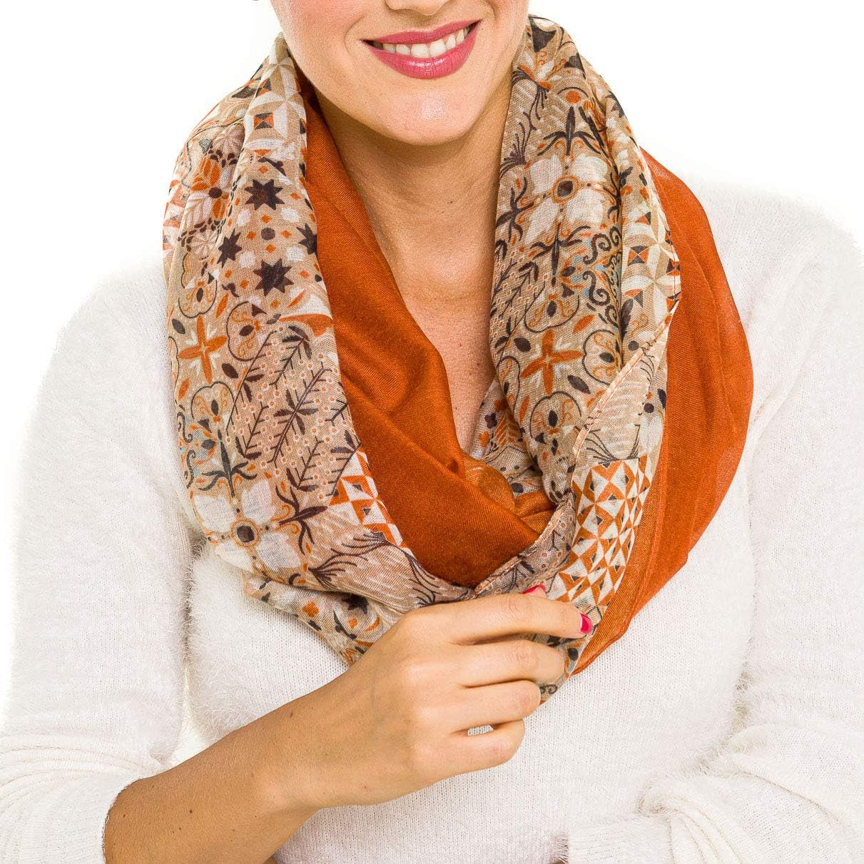 Infinity Scarf for Women Lightweight Fashion Scarves for Summer Fall