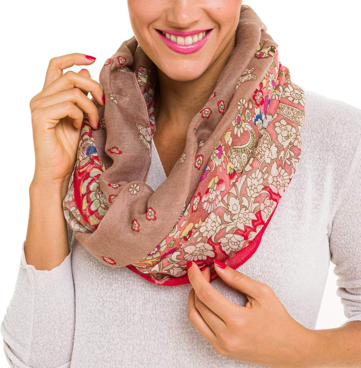 Infinity Scarf for Women Lightweight Fashion Scarves for Summer Fall