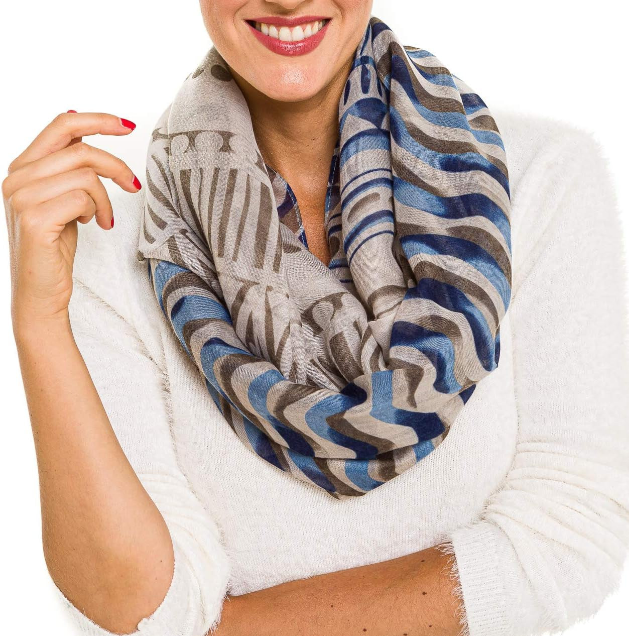 Infinity Scarf for Women Lightweight Fashion Scarves for Summer Fall
