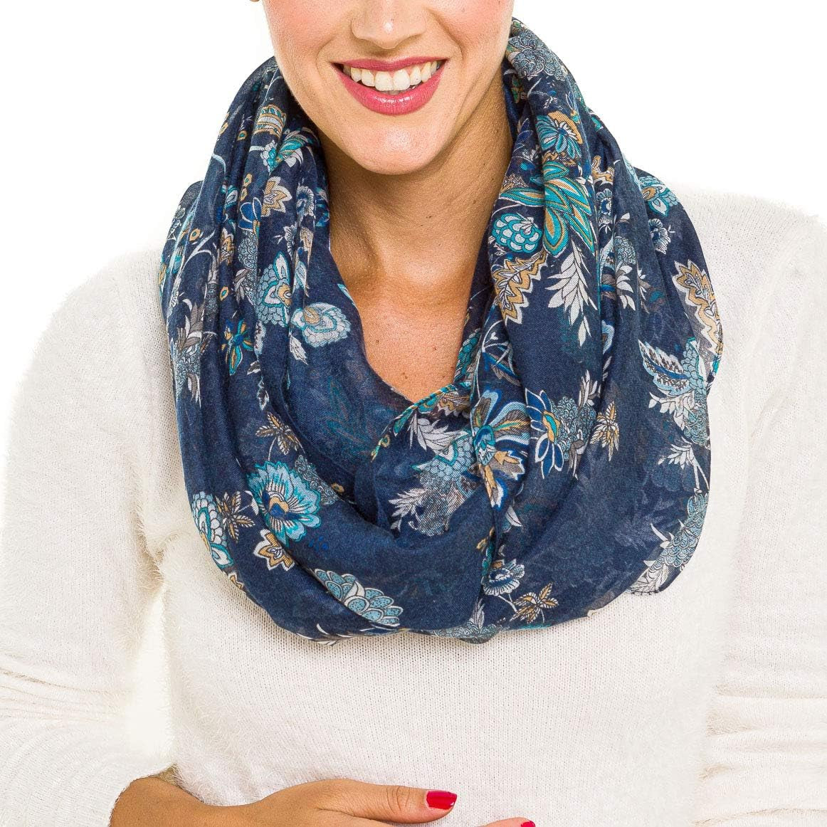 Infinity Scarf for Women Lightweight Fashion Scarves for Summer Fall